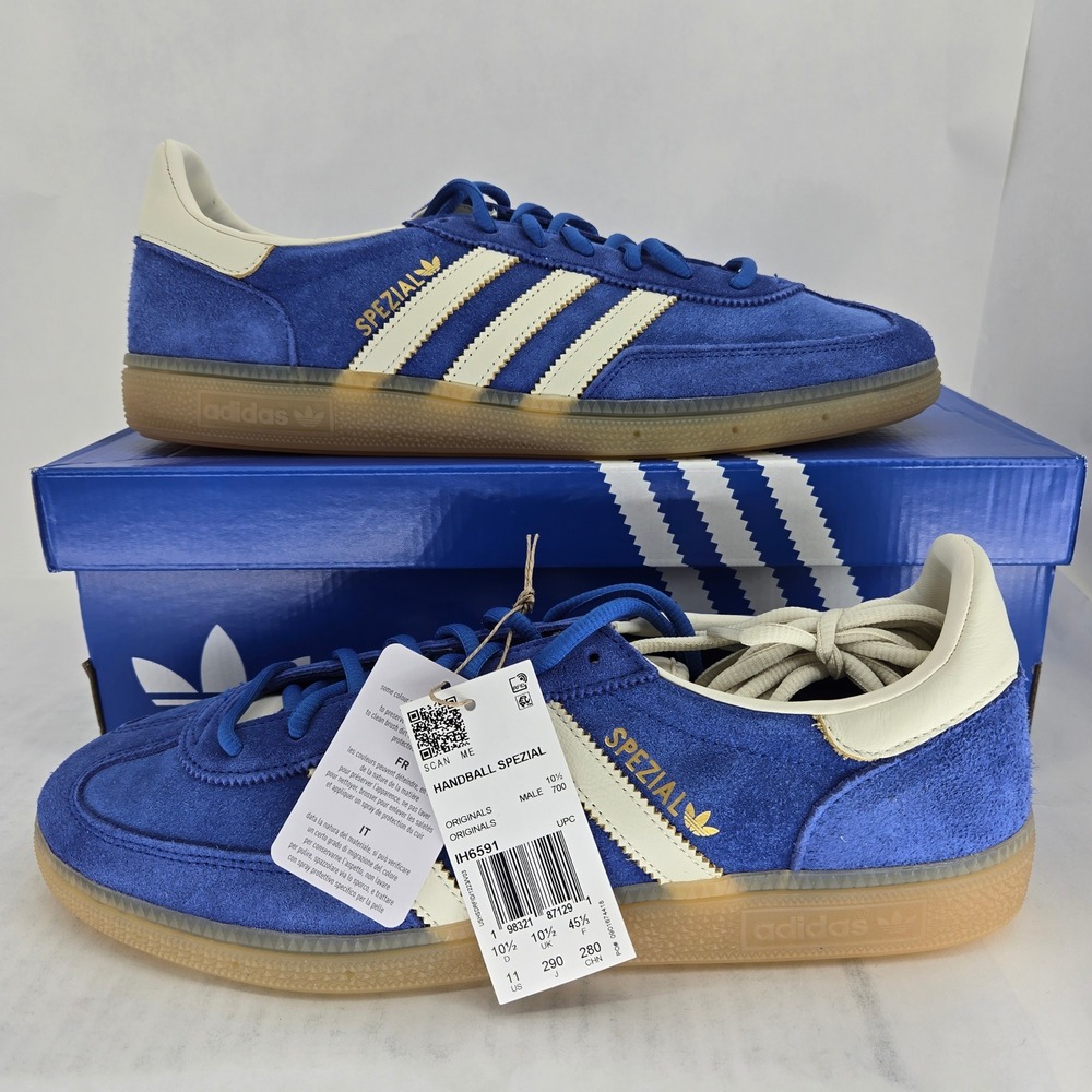 adidas Handball Spezial Blue White Gum Suede IH6591 Mens 11 NEW